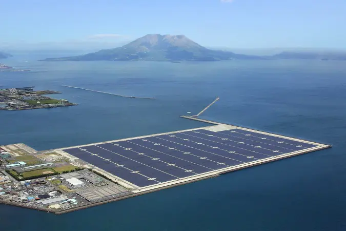 Japan opens mega floating solar power plant