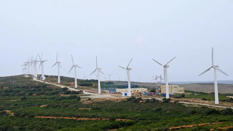 Wind turbine farm