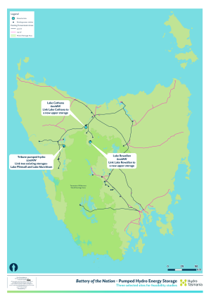 Hydro Tasmania names Lake Cethana its preferred site for new pumped storage hydro