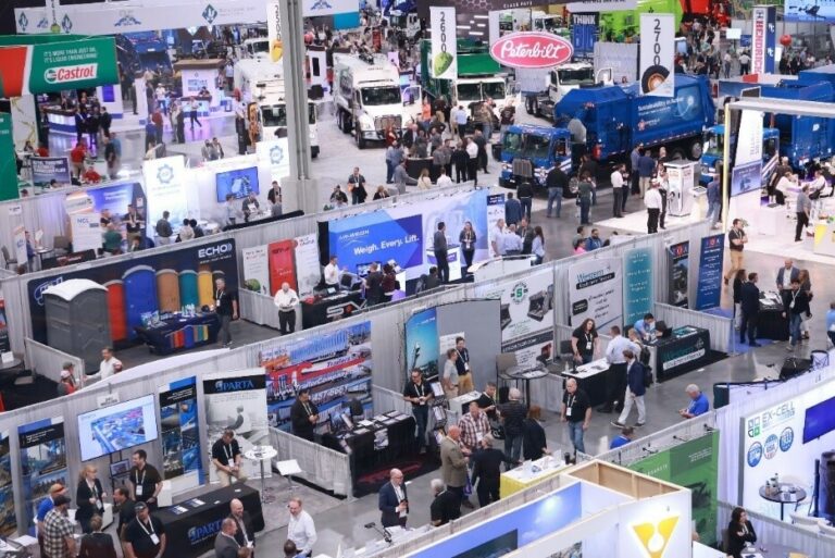 WasteExpo exhibition floor in Las Vegas
