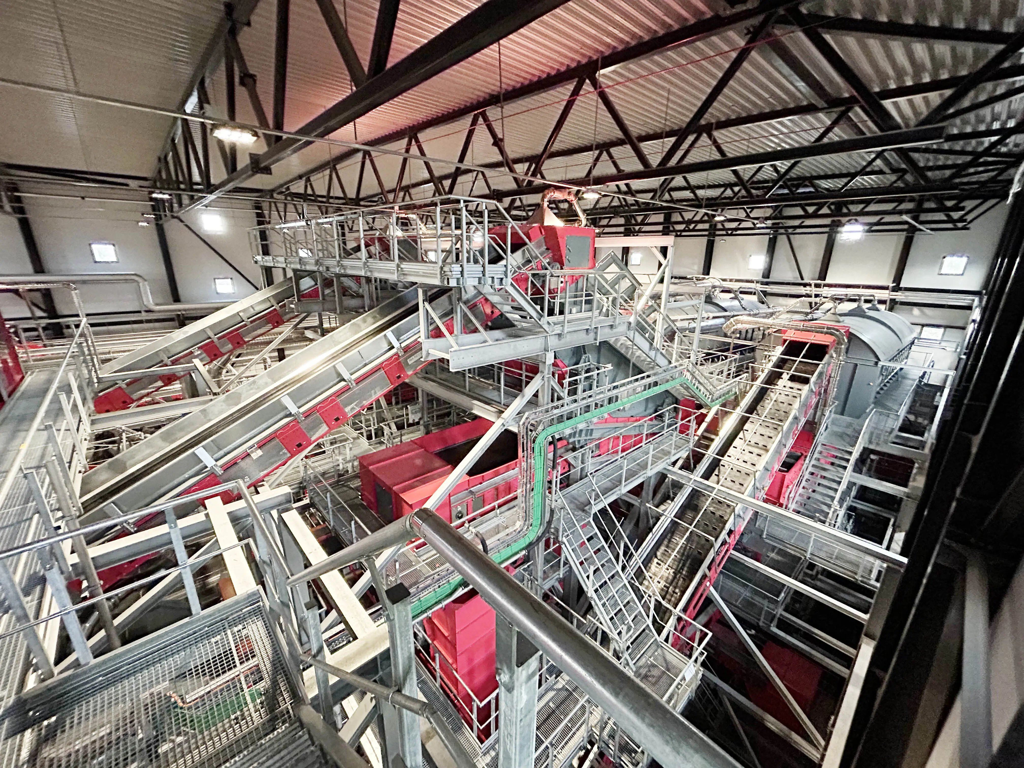 Automated municipal waste sorting plant in Stockholm