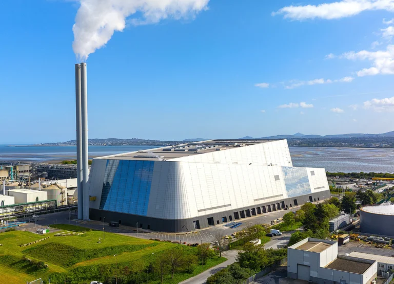 Dublin Waste-to-Energy Facility on the Poolbeg peninsula