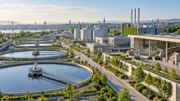 Environmental services infrastructure supported by long-term financing