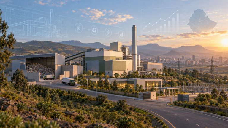 Conceptual waste-to-energy project and financing development in Ethiopia